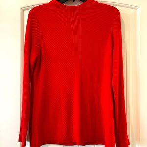 NWOT Chico’s red crew sweater Never Worn